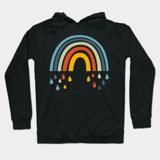 Rainbow and drop Hoodie